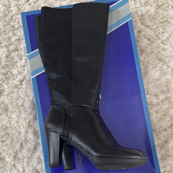 White Mountain - size 6- Elegant Black Knee-High Women's Boots✨NIB✨ - Picture 3 of 9